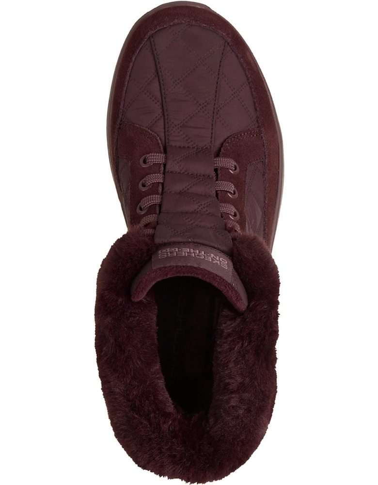 On-The-Go Encore Elisa Textile Women's Burgundy Winter Ankle Boots