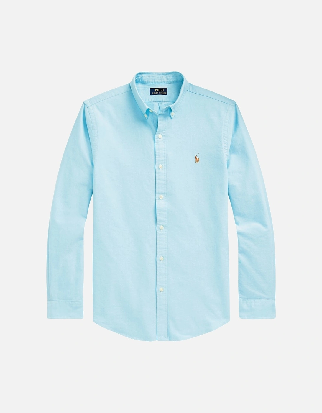 Aegean Blue Long Sleeve Oxford Shirt, 3 of 2