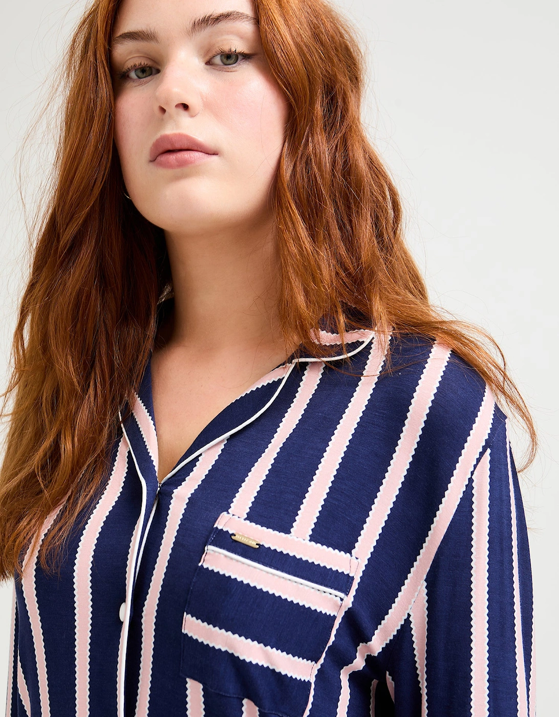 Bamboo Pyjama Set in Midnight Stripe