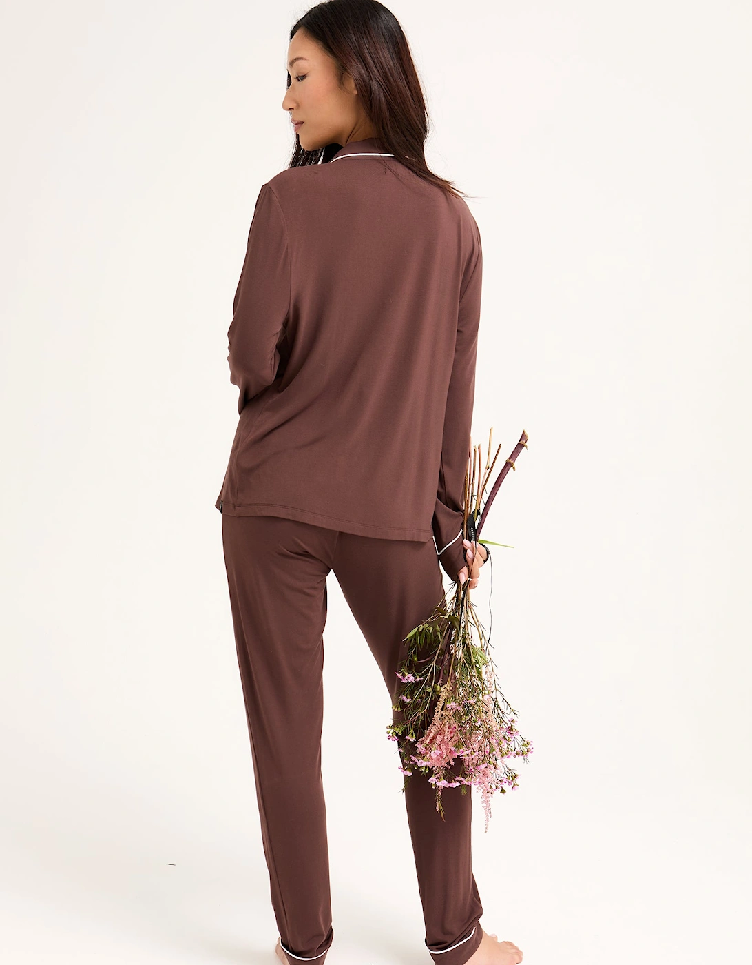 Bamboo Pyjama Set in Chocolate