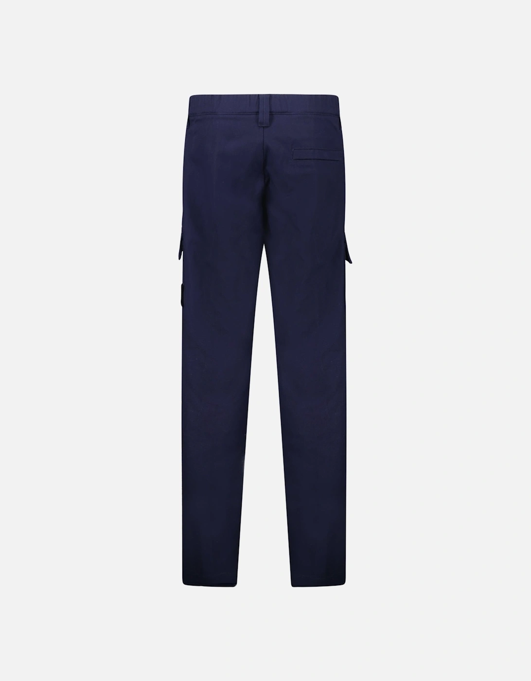 Anama Cotton Cargo Trousers in Navy