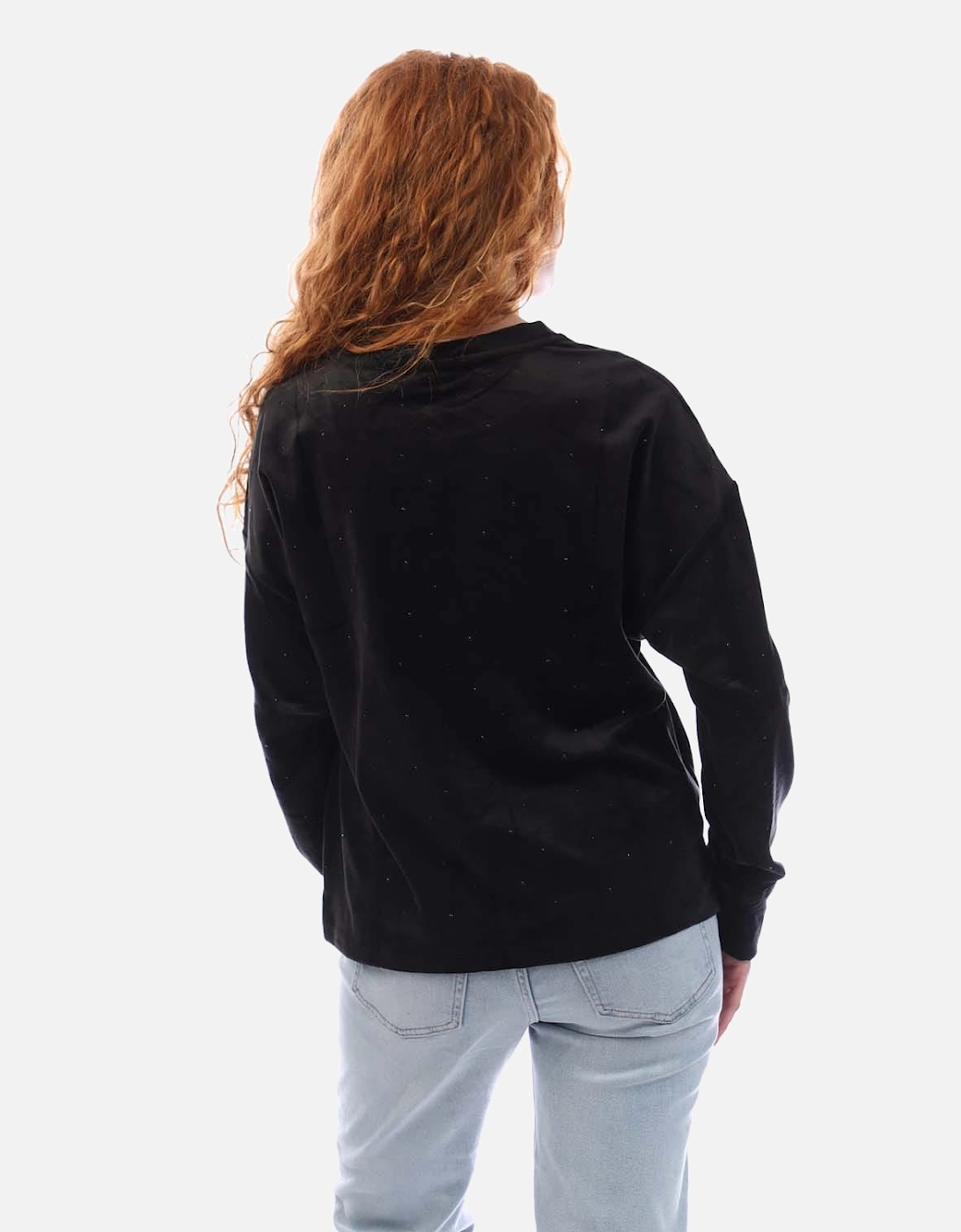 All over Rhinestone Crewneck Sweatshirt