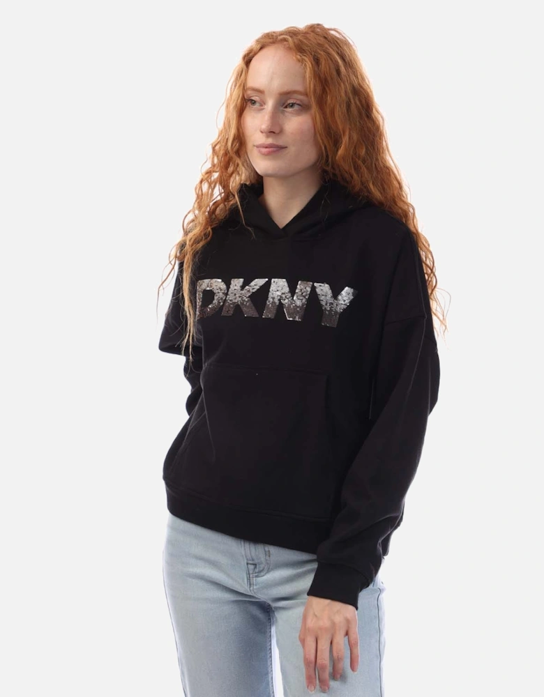 Sequin Logo Hoody