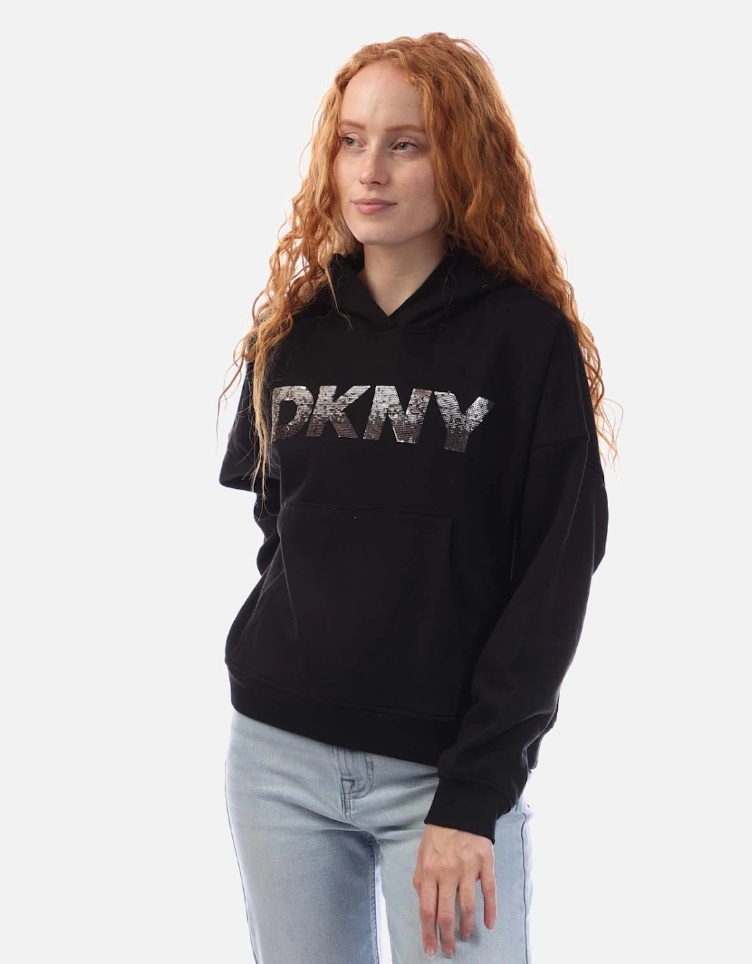 Sequin Logo Hoody, 5 of 4