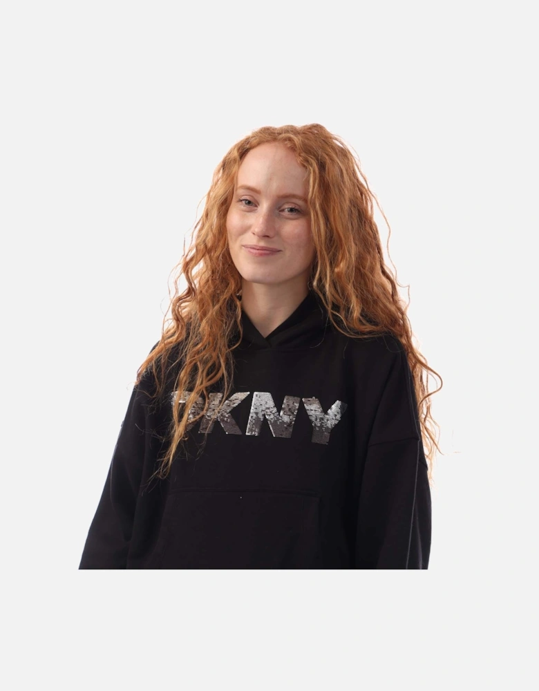 Sequin Logo Hoody