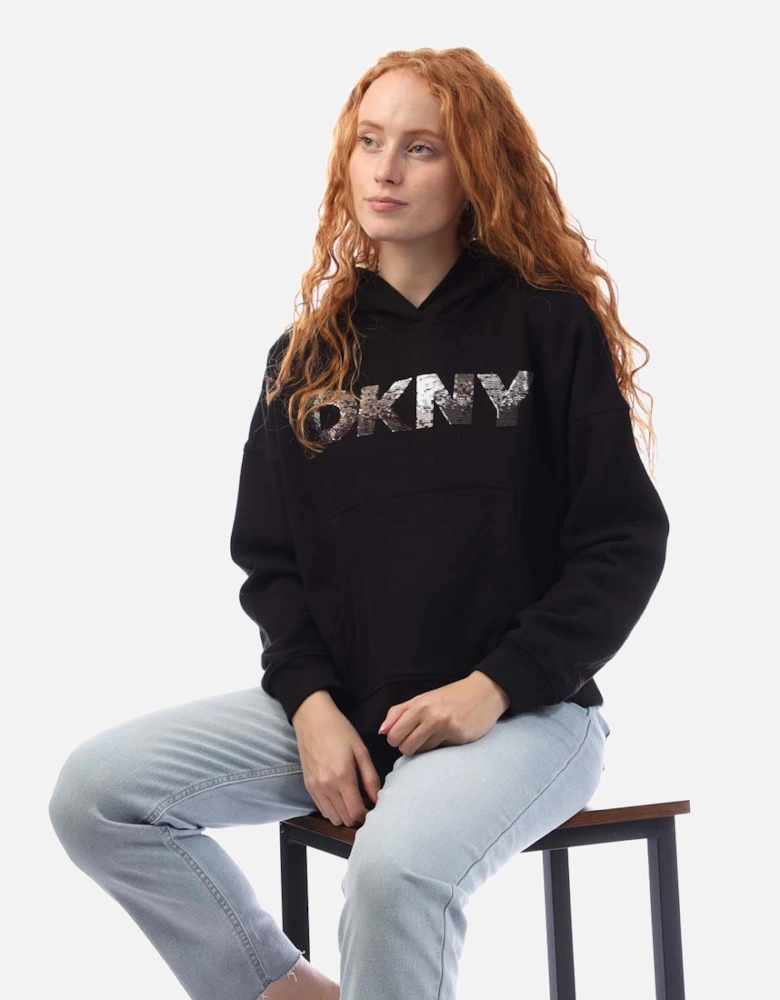 Sequin Logo Hoody