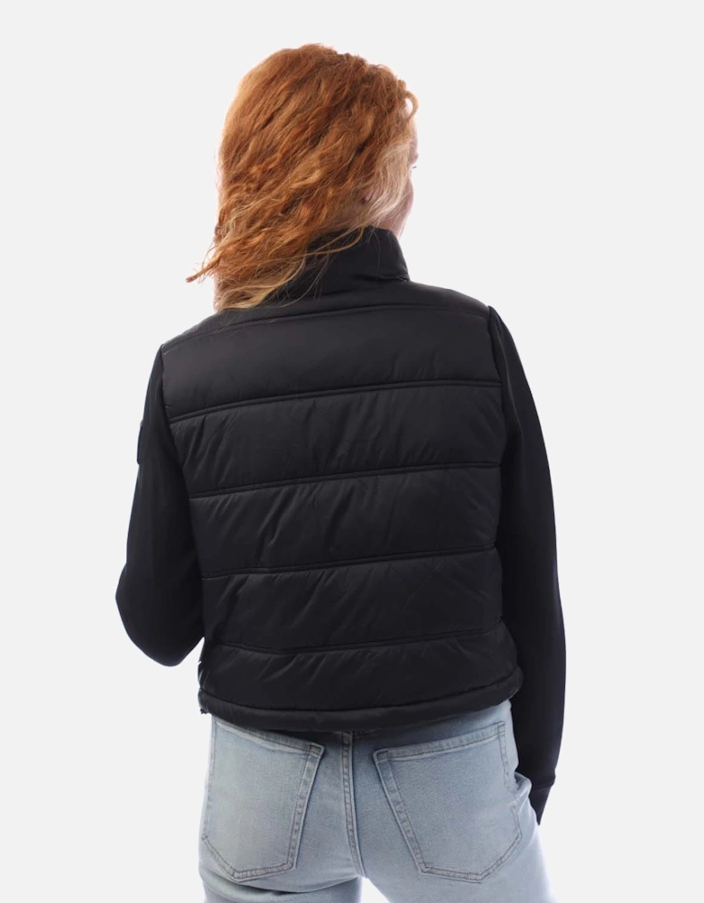 Cropped Scuba Mixed Puffer Jacket