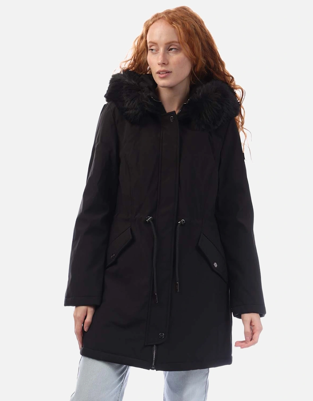 Zip Front Softshell Parka Jacket, 5 of 4