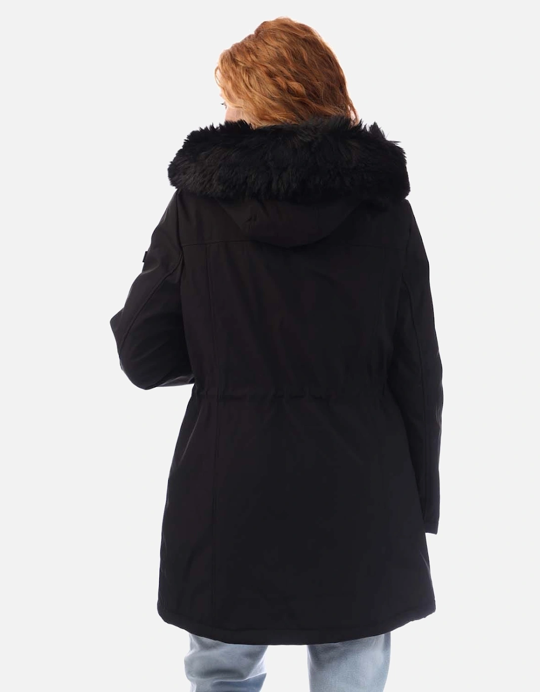 Zip Front Softshell Parka Jacket