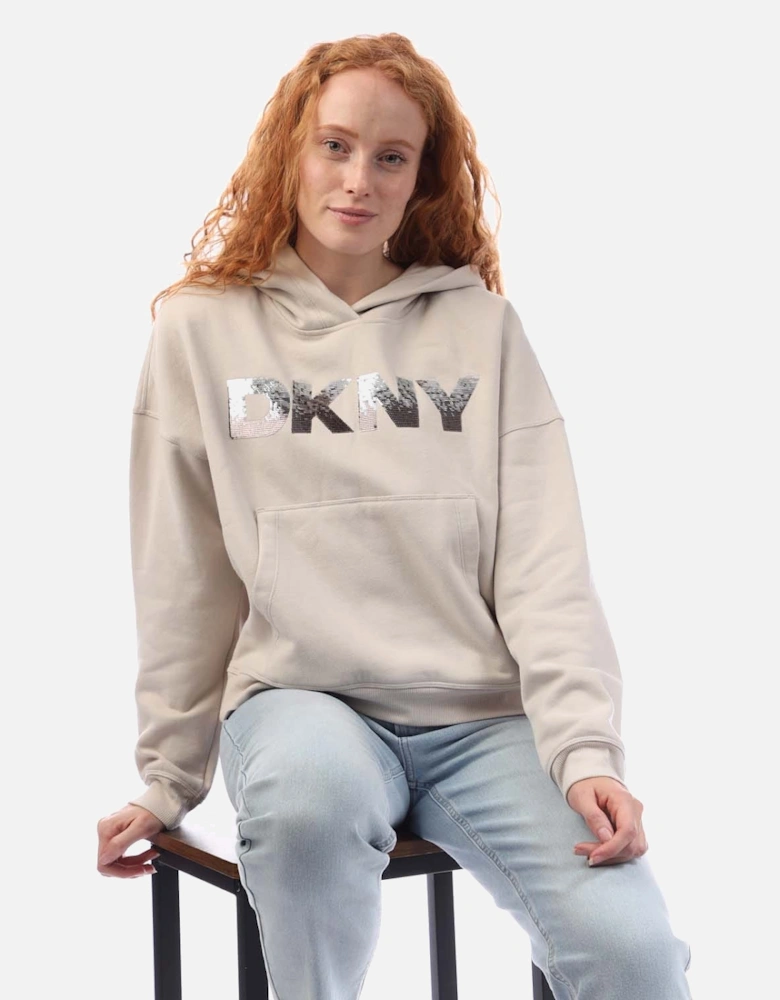 Sequin Logo Hoody