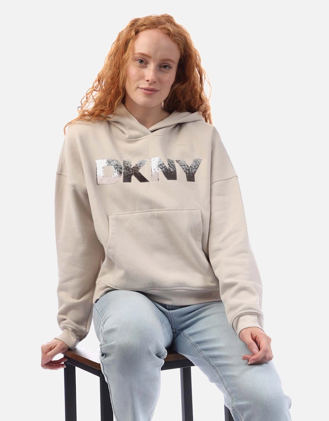 Sequin Logo Hoody