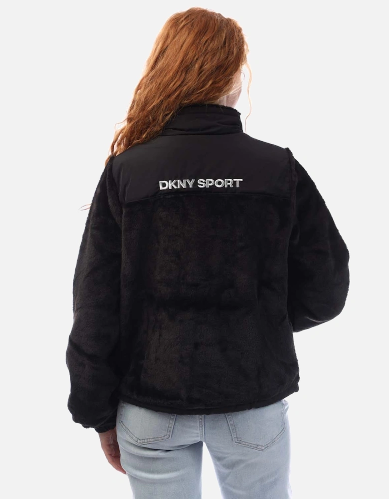 Full Zip Teddy Fur Transitional Jacket