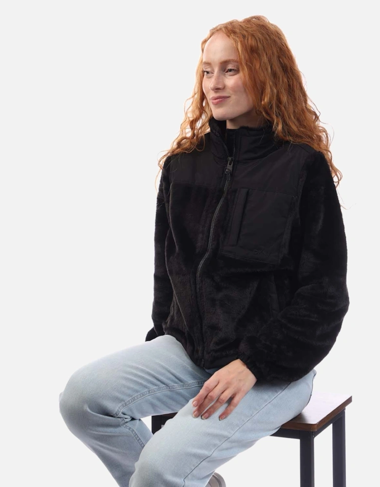 Full Zip Teddy Fur Transitional Jacket