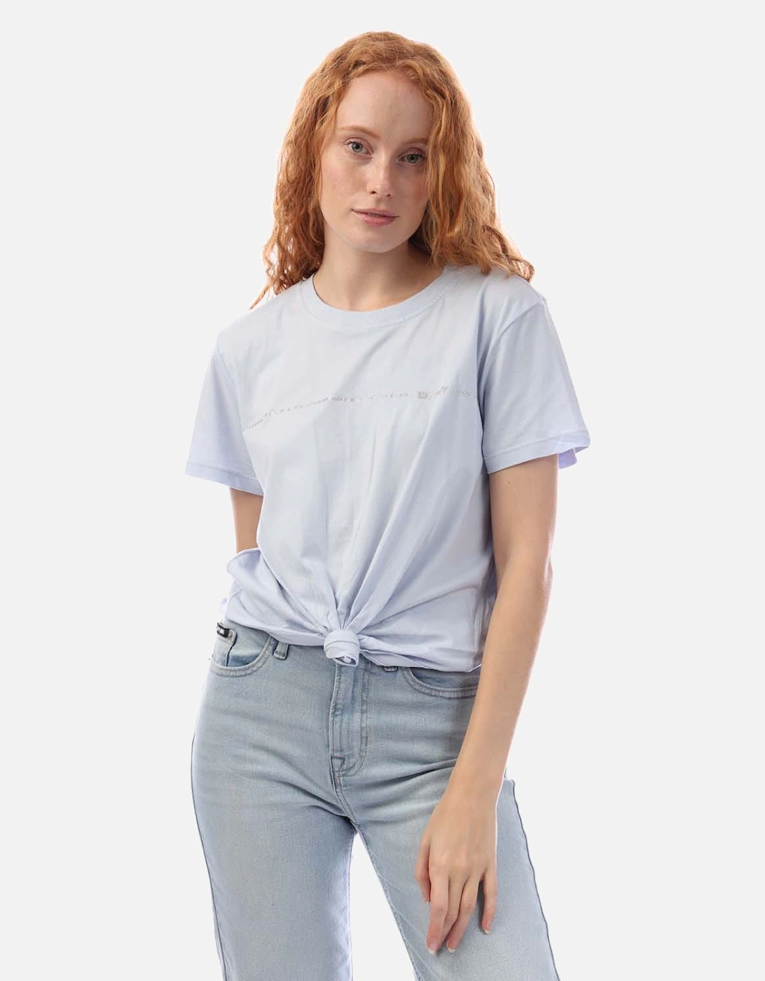 Rhinestone Stripe Logo T-Shirt, 5 of 4