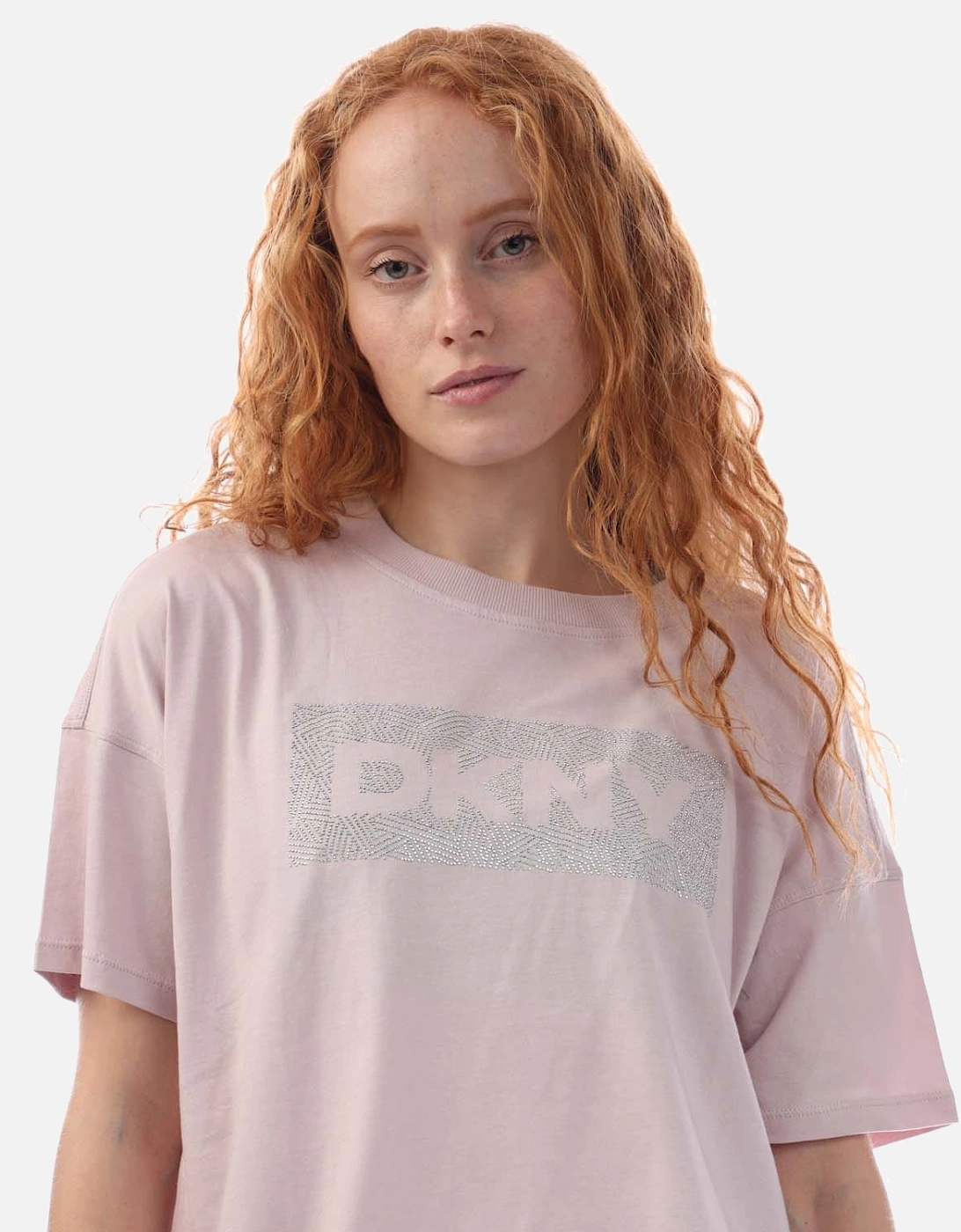 Rhinestone Logo Cropped SS T-Shirt