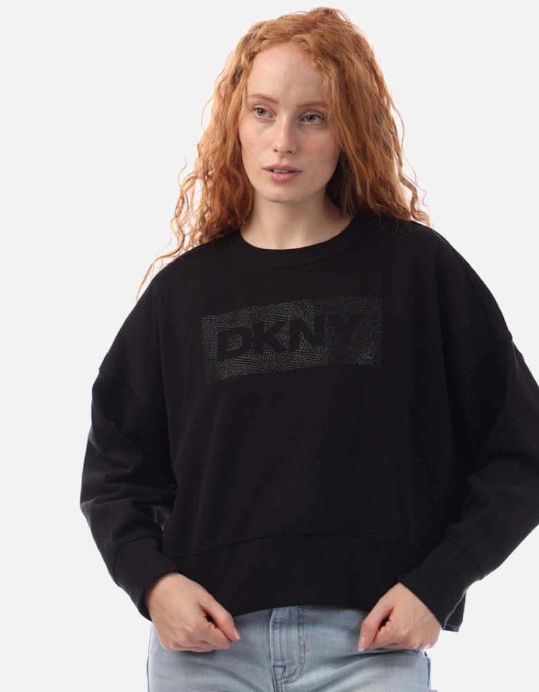 Rhinestone Crosswalk Crew Sweatshirt