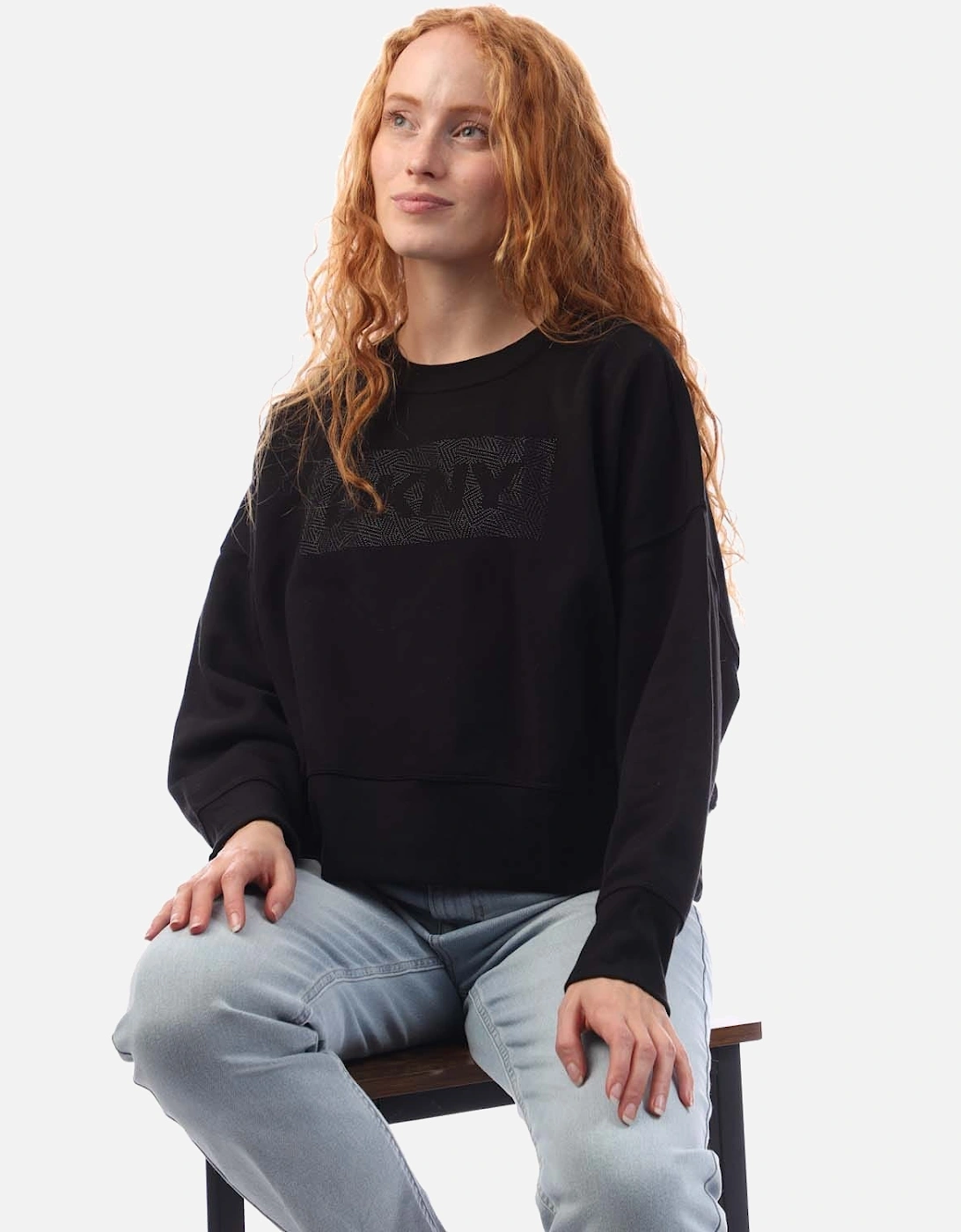 Rhinestone Crosswalk Crew Sweatshirt