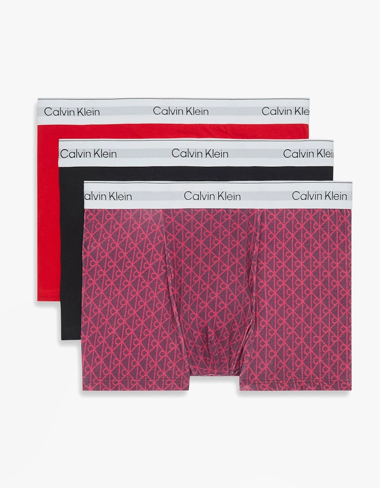 RELAXED FIT 3 Pack Mens Trunks Multicoloured