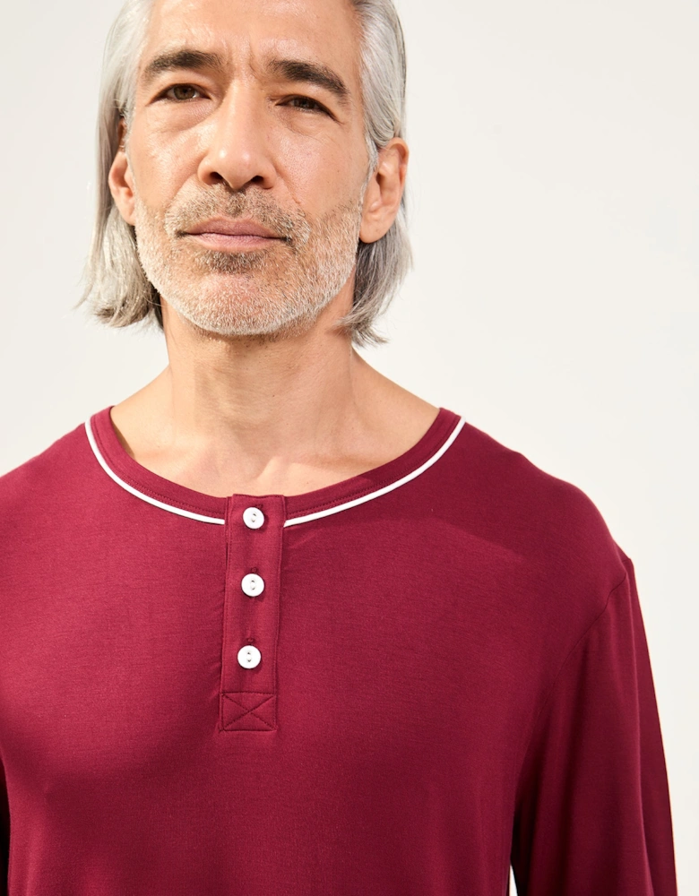 Bamboo Short Pyjama Set in Claret