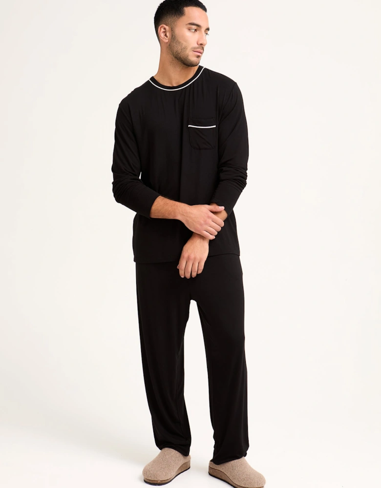 Bamboo Pyjama Set in Black