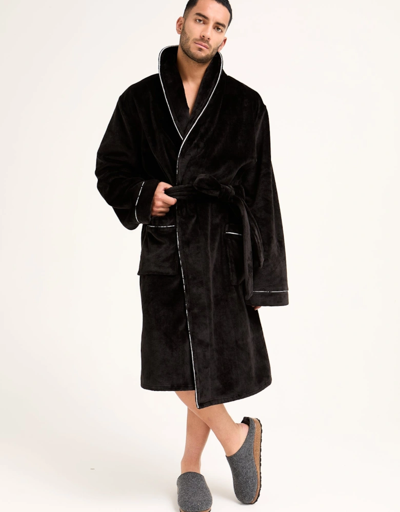 Mister You Super Plush Robe in Black