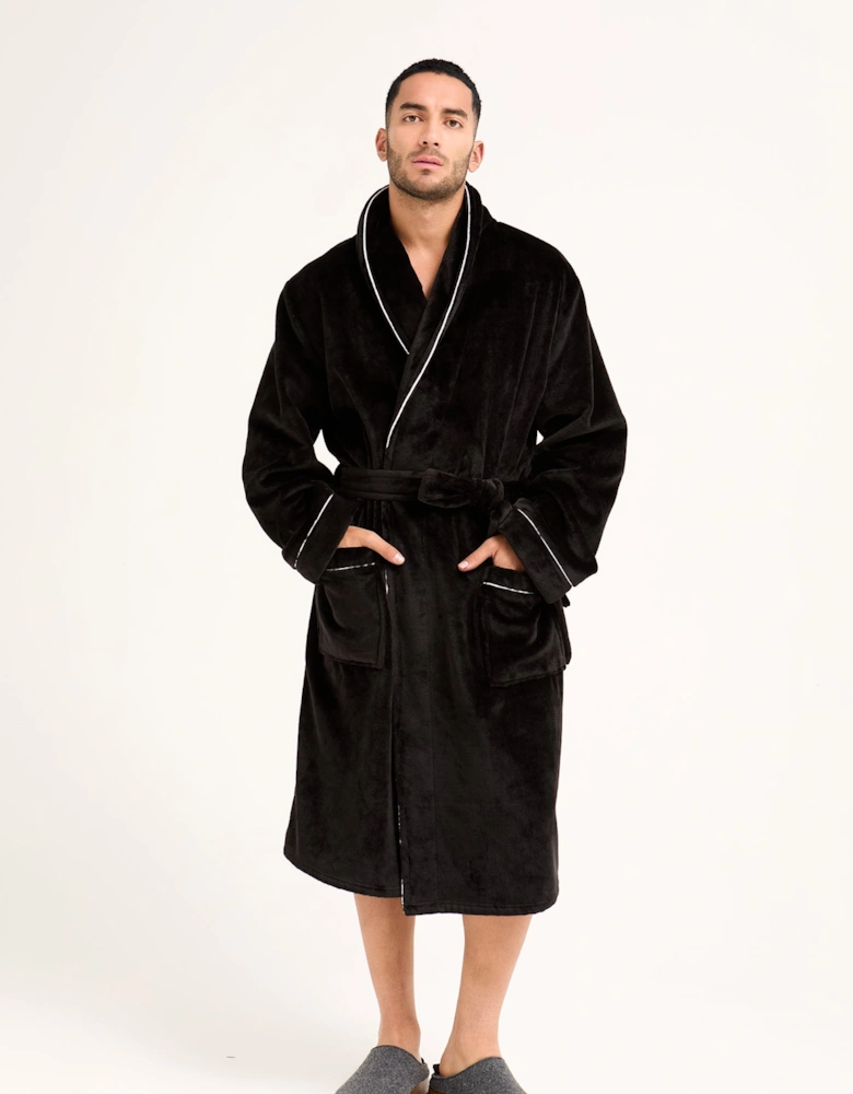 Mister You Super Plush Robe in Black