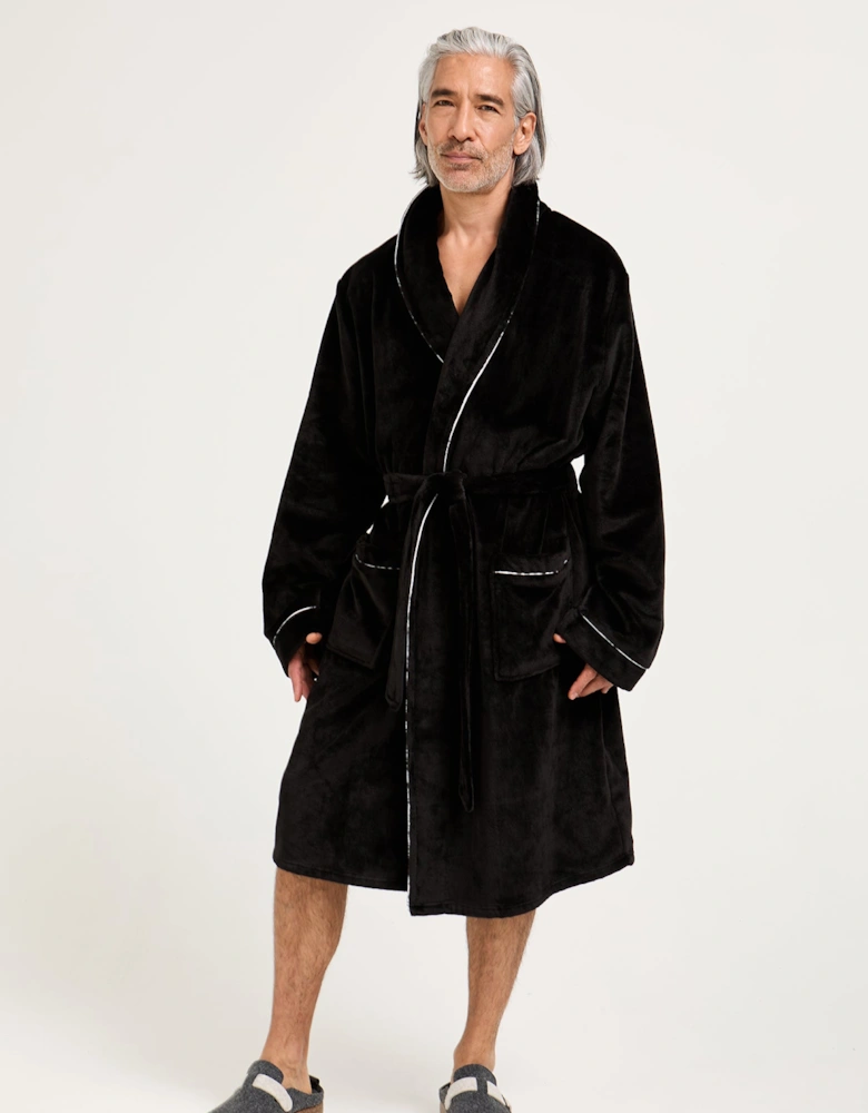 Mister You Super Plush Robe in Black