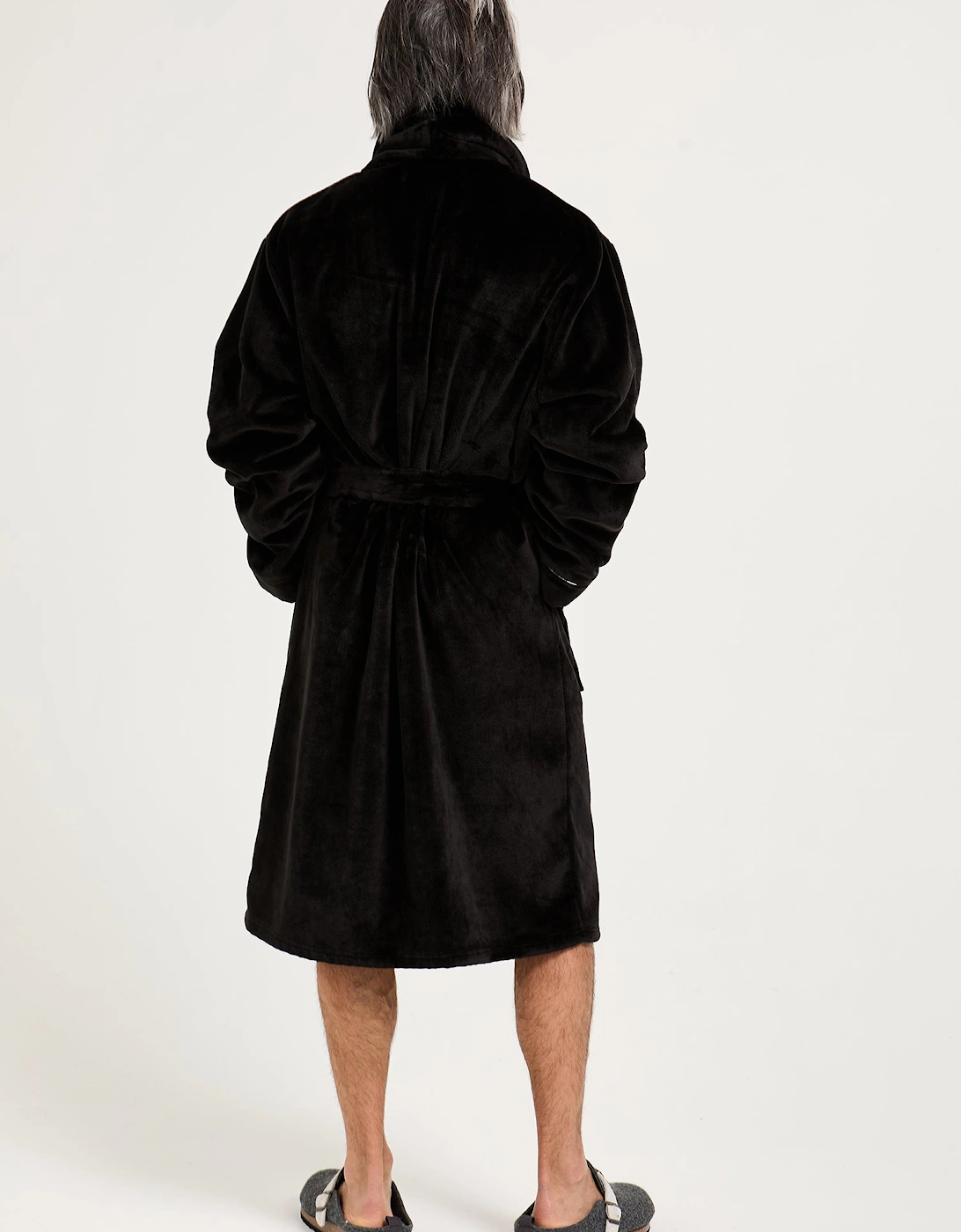 Mister You Super Plush Robe in Black