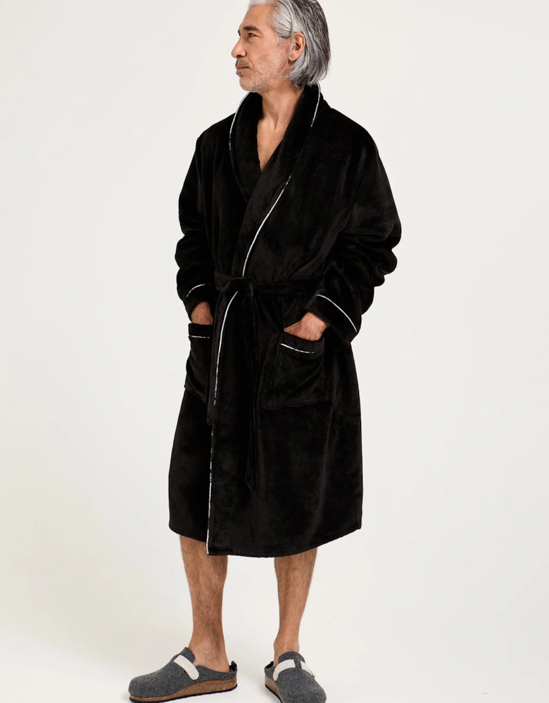 Mister You Super Plush Robe in Black
