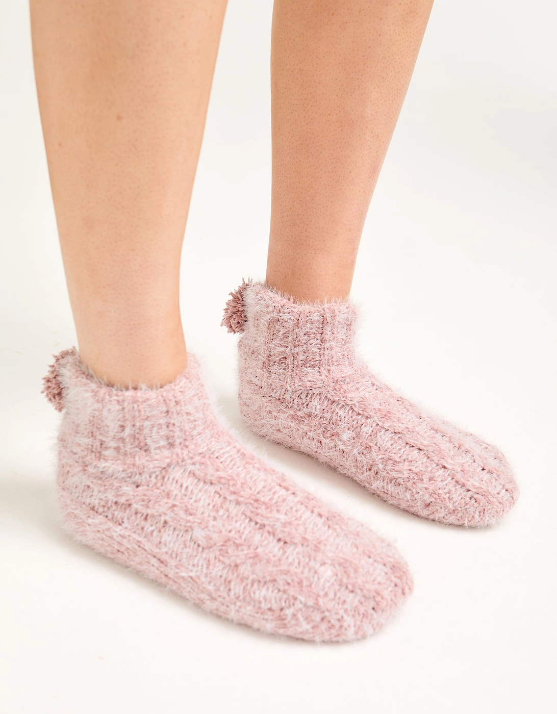 Slipper Sock Booties in Pink, 5 of 4