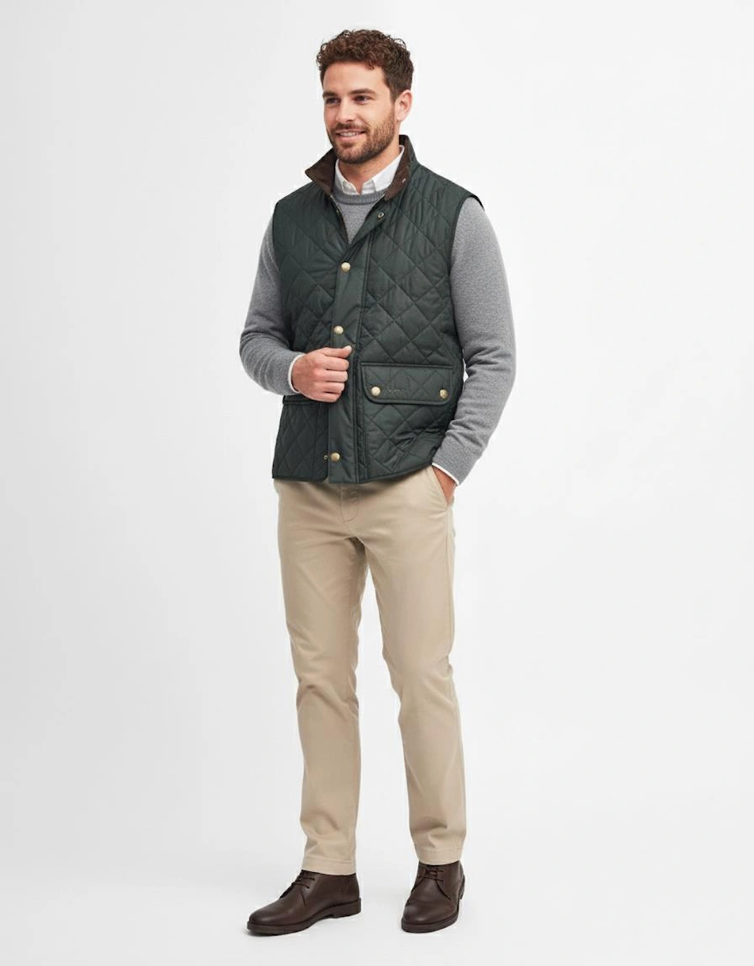 New Lowerdale Mens Gilet - Sage