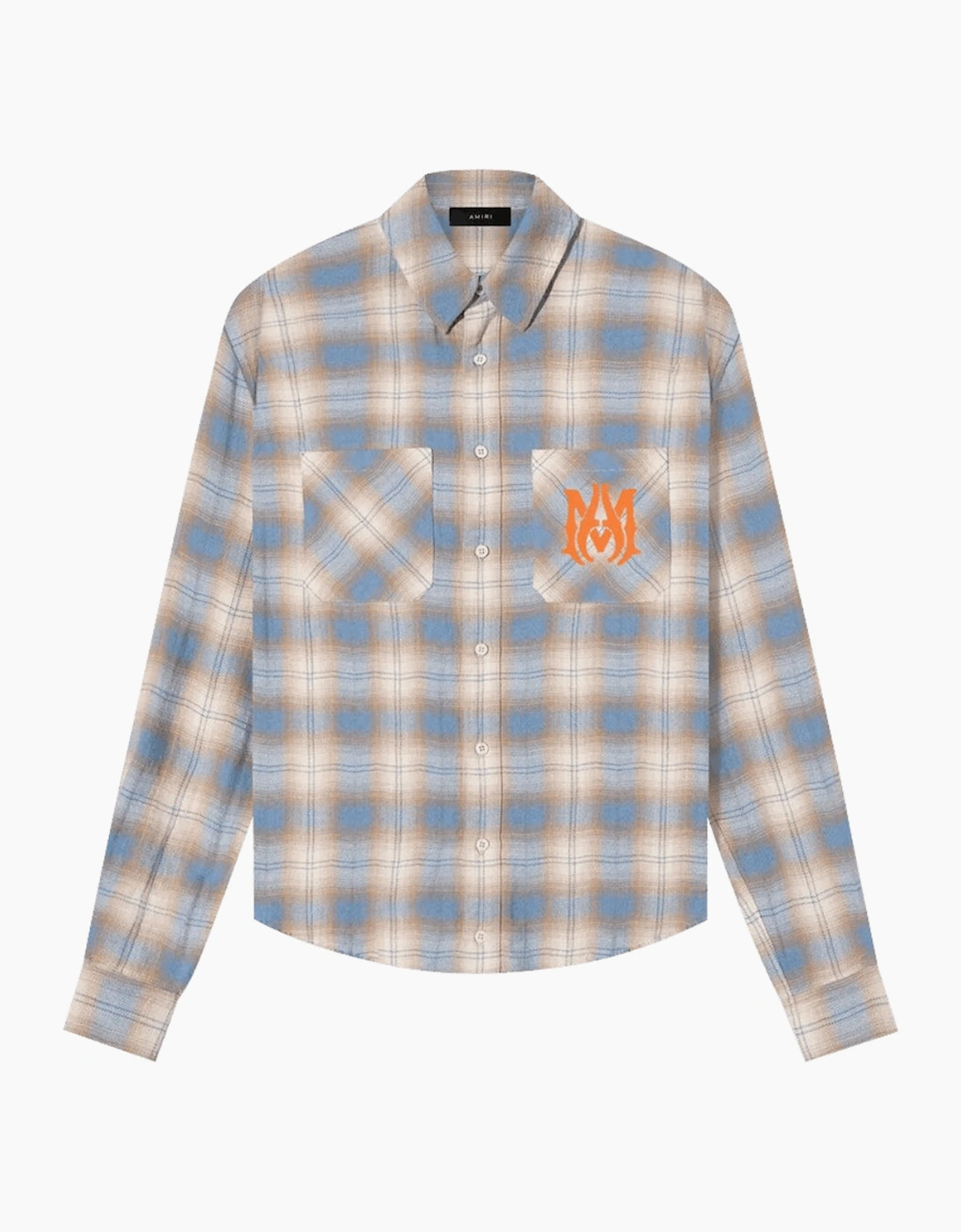 Amiri Men's Amiri MA Vintage Stencil Plaid Blue