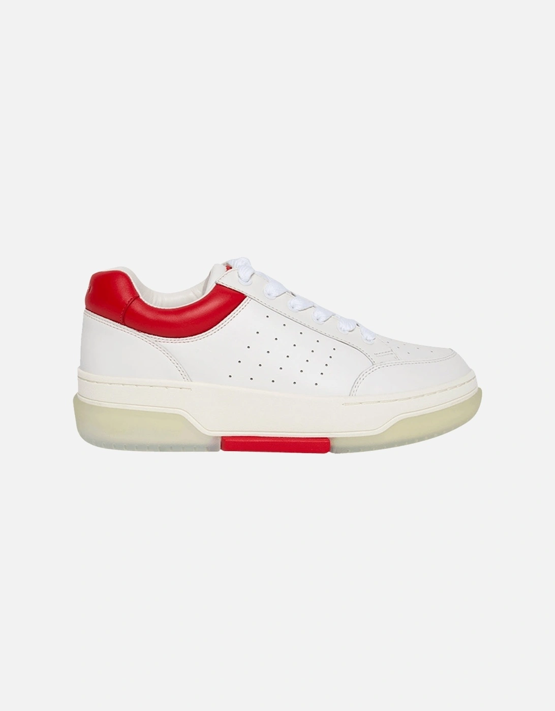 Men's Amiri Stadium Low White Red - Size: 9