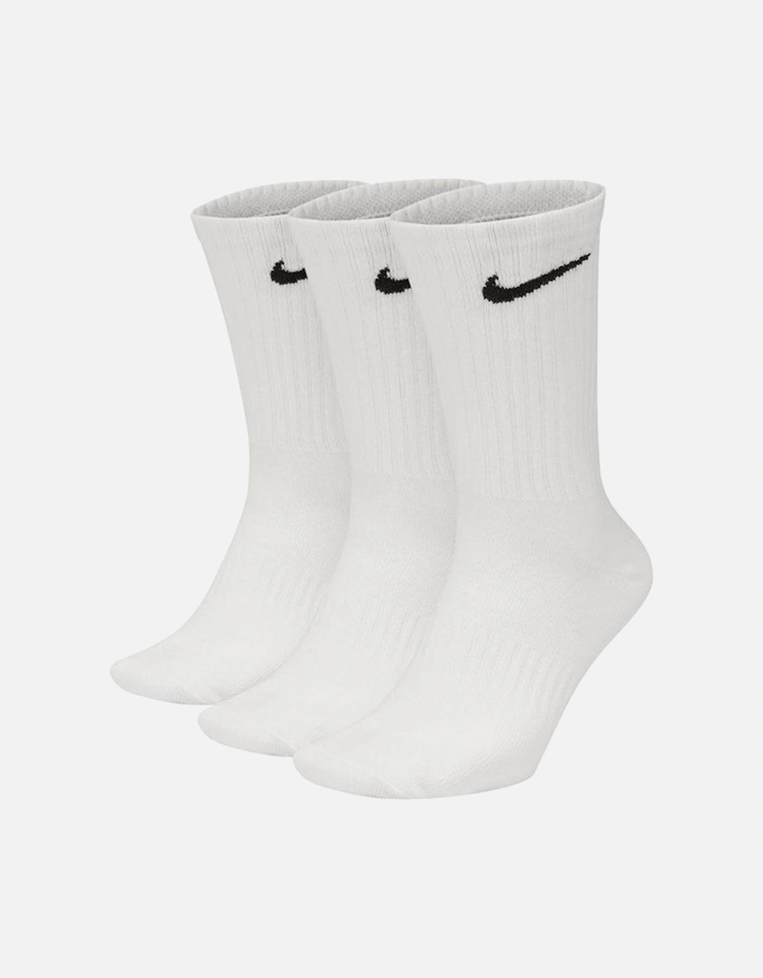 Unisex Adult Logo Lightweight Everyday Crew Socks (Pack of 3)