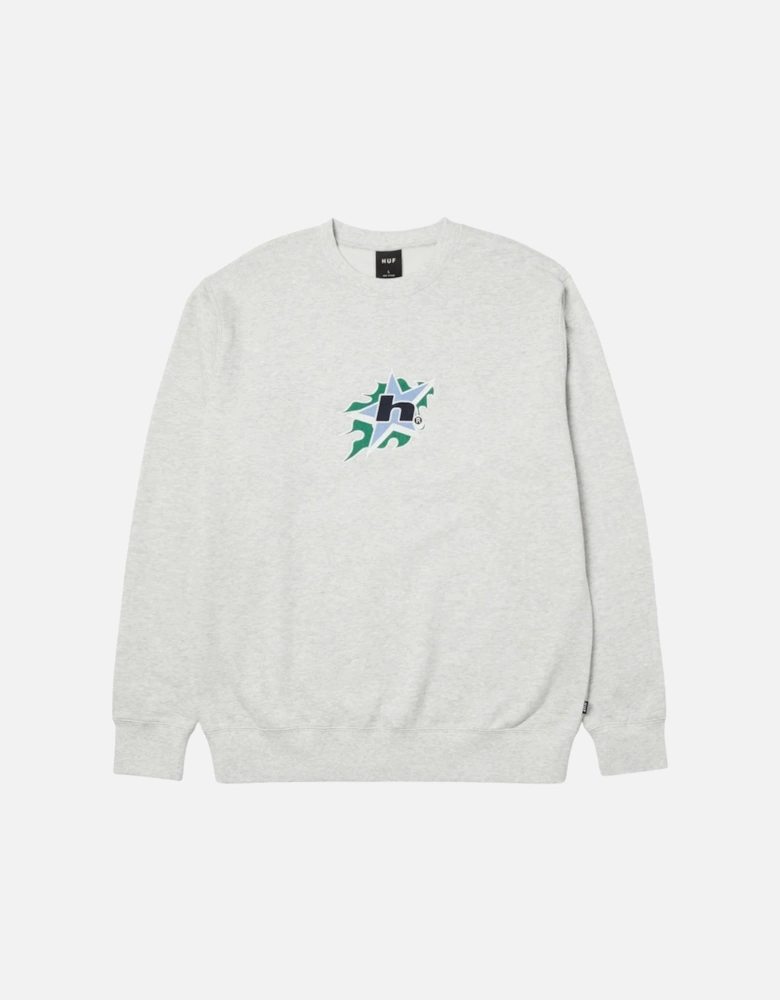 H Bit Crewneck Sweatshirt Ash Grey
