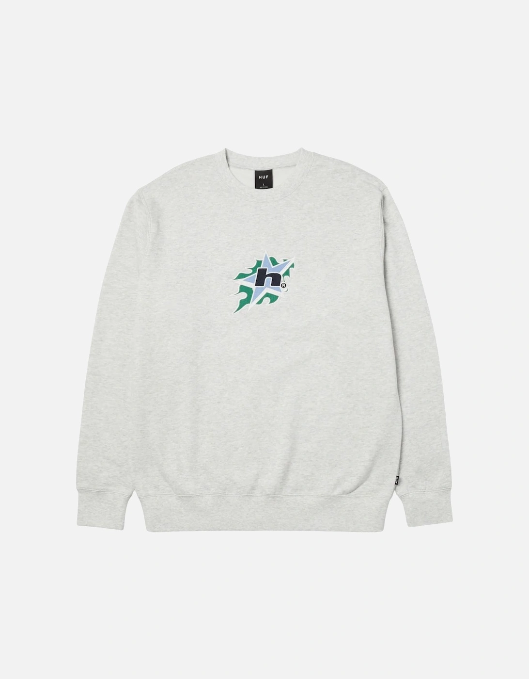 H Bit Crewneck Sweatshirt Ash Grey, 3 of 2