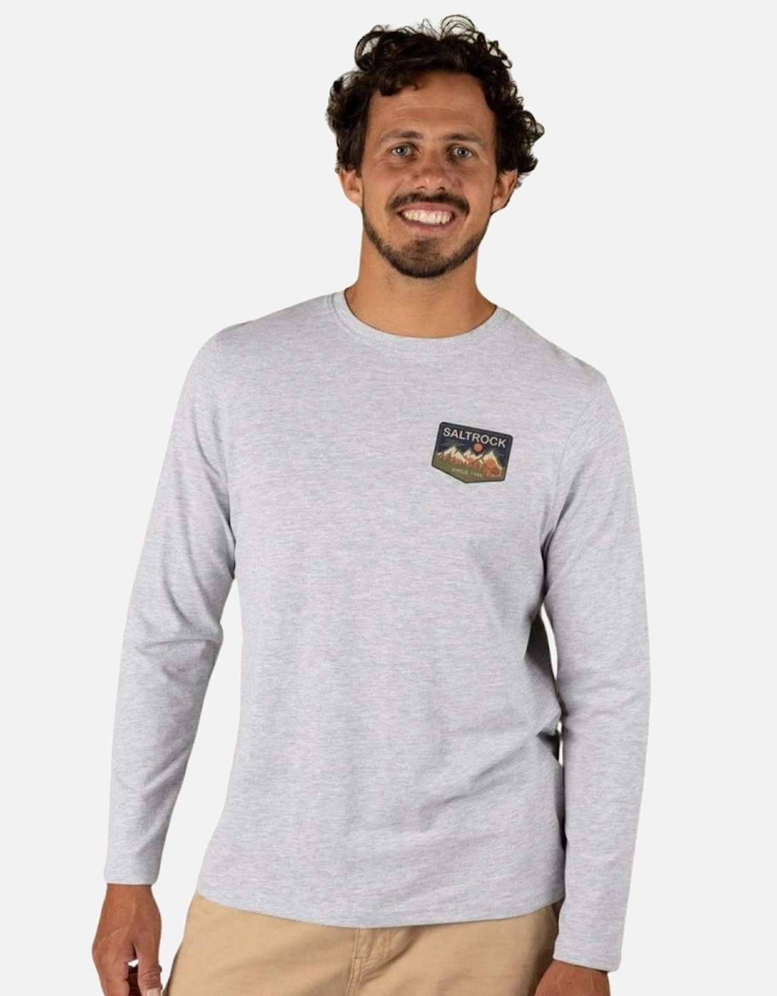 Mens Upland Graphic Long Sleeve T-Shirt, 2 of 1