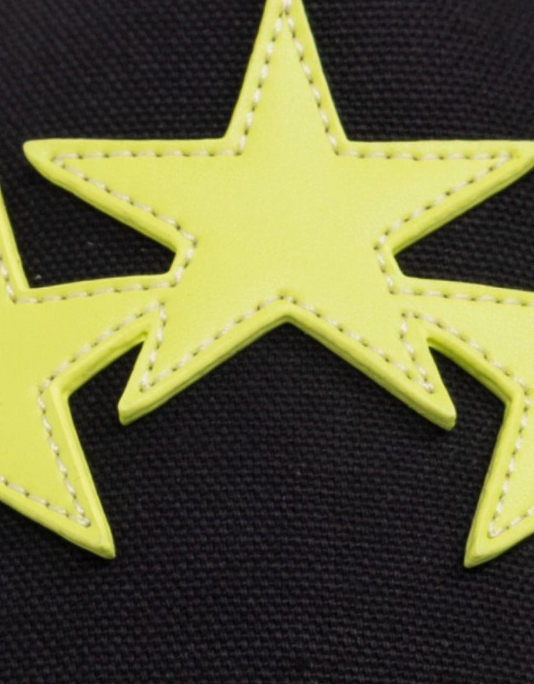 Three Star Trucker Hat Black Lime