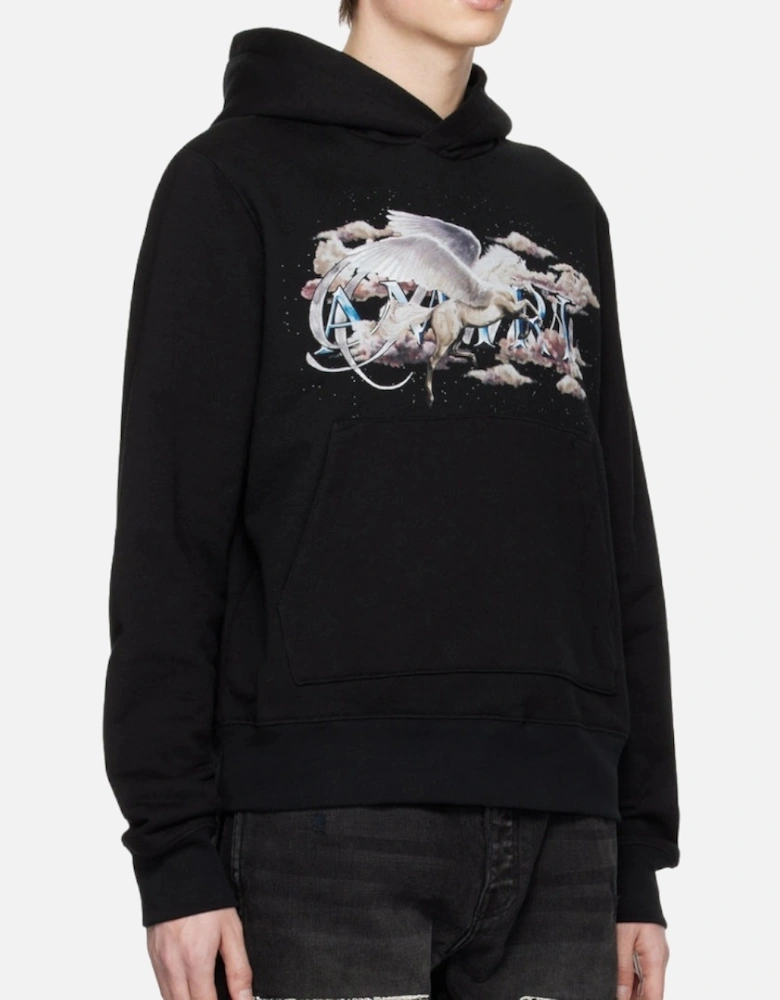 Pegasus Script Hoodie Black