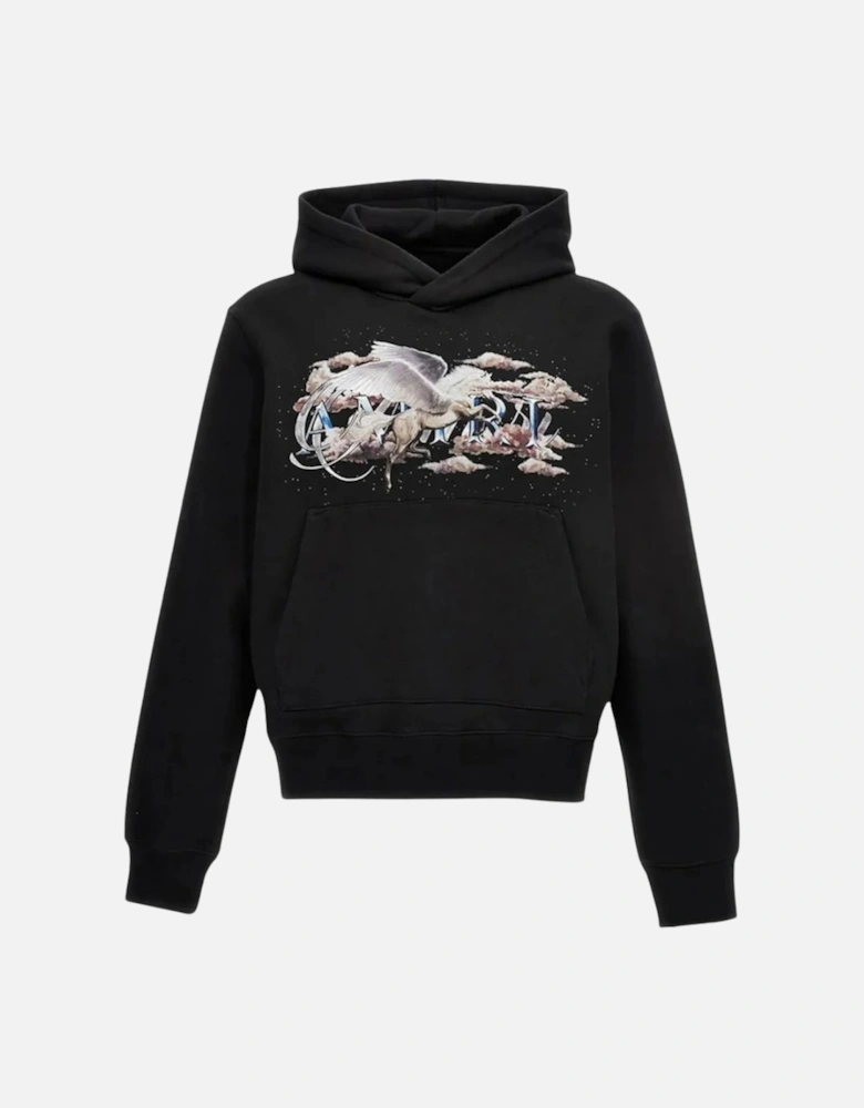 Pegasus Script Hoodie Black
