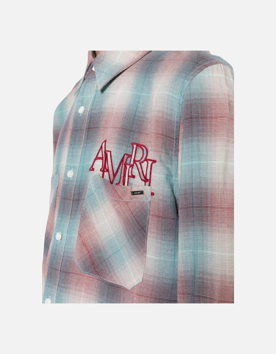 Staggered Plaid Flannel Teal/Red