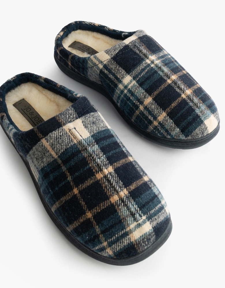 Jo & Joe INVERNESS Mens Mule Slippers Navy