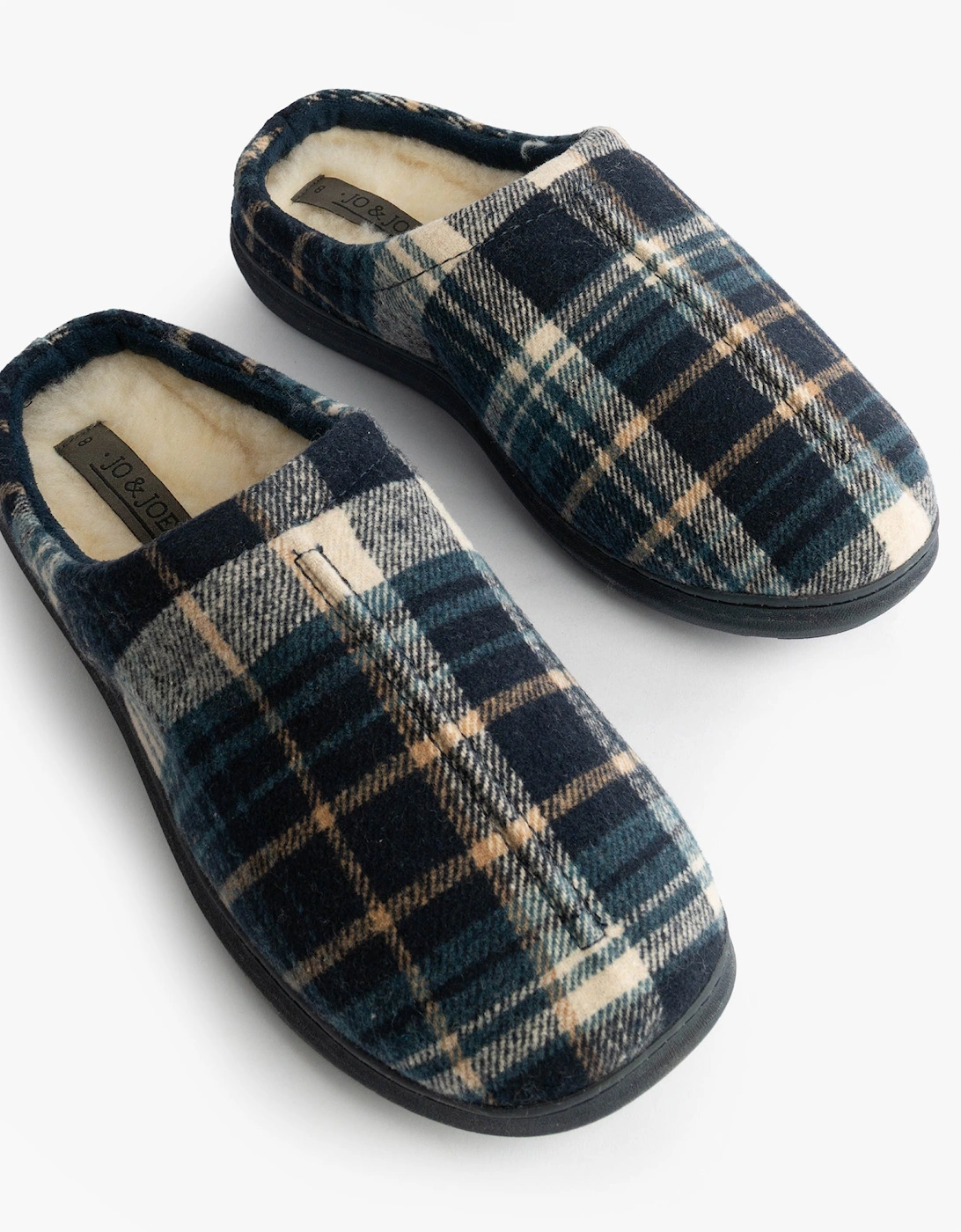 Jo & Joe INVERNESS Mens Mule Slippers Navy