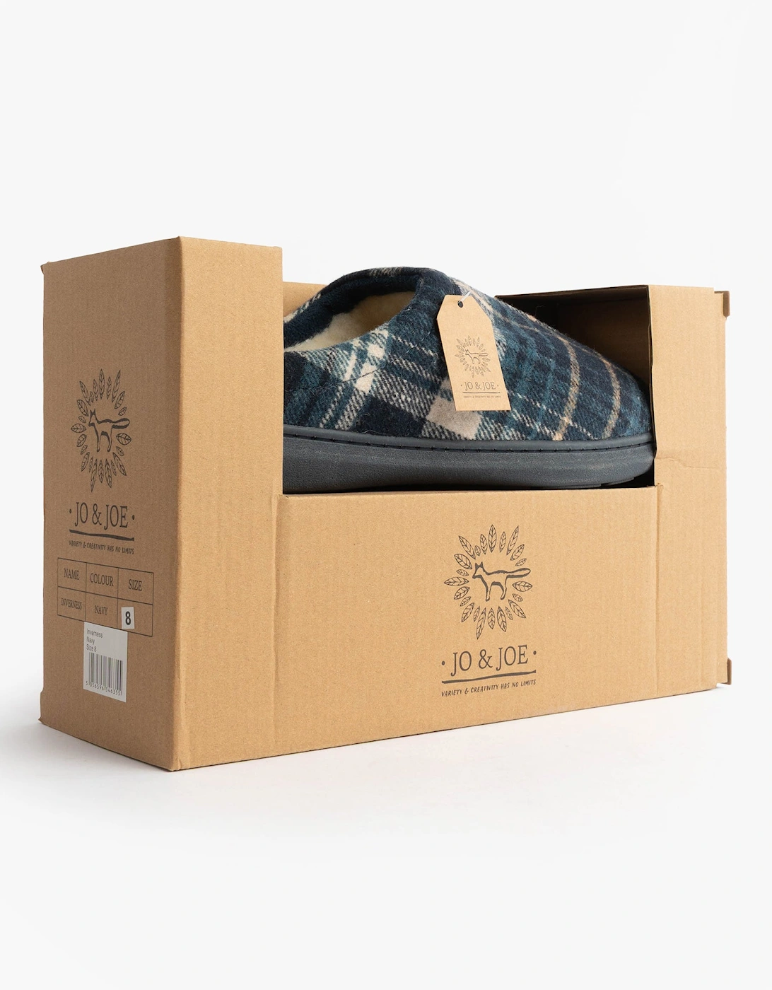 Jo & Joe INVERNESS Mens Mule Slippers Navy