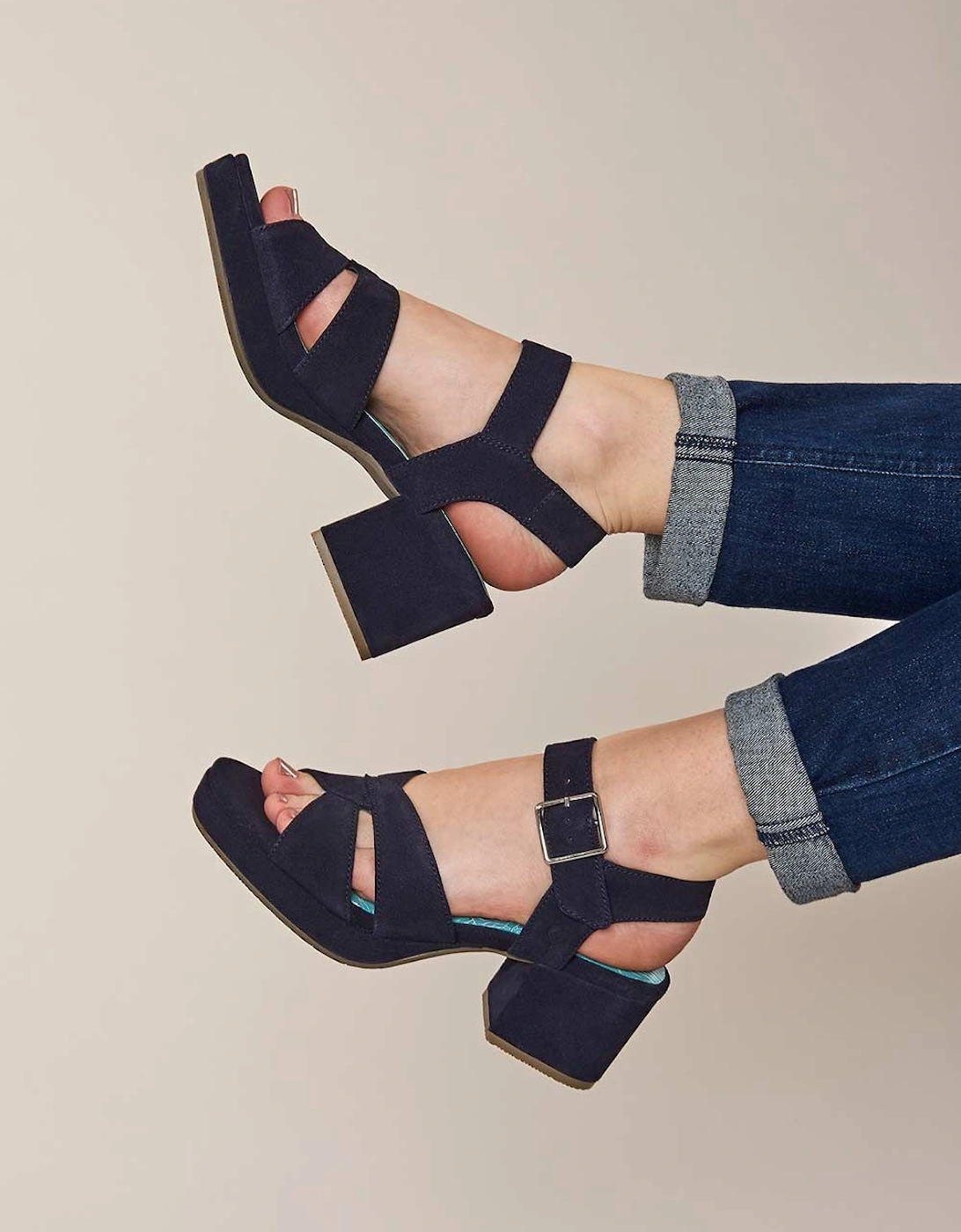 'Araniko' Chunky Heel Sandals, 2 of 1