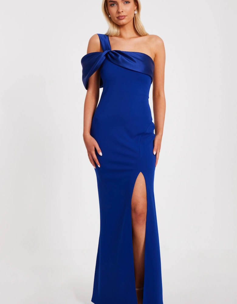 Royal One Shoulder Maxi Dress