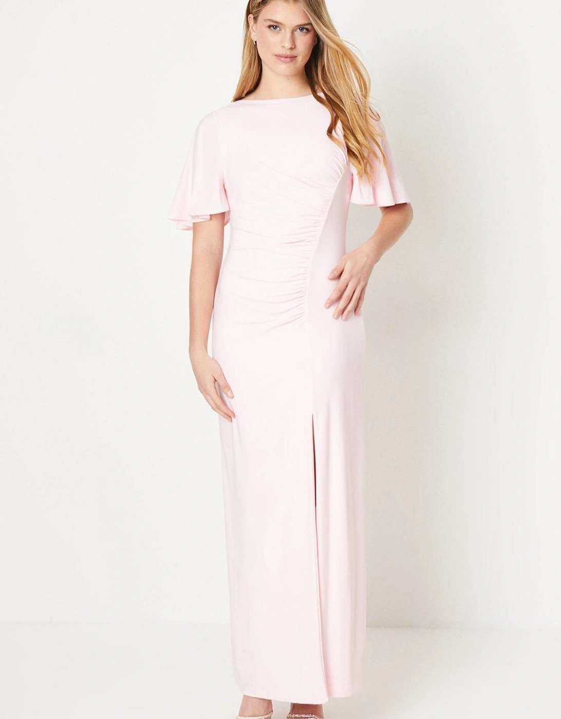 by Coast Angel Sleeve Twist Back Jersey Bridesmaid Dress, 2 of 1