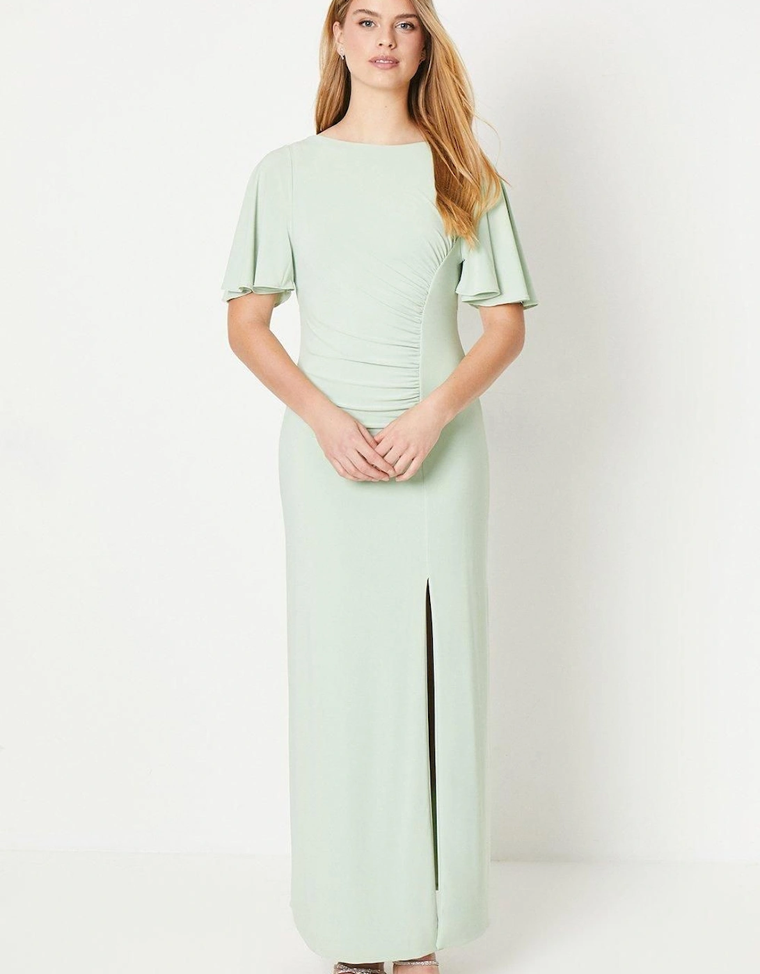 by Coast Angel Sleeve Twist Back Jersey Bridesmaid Dress, 2 of 1