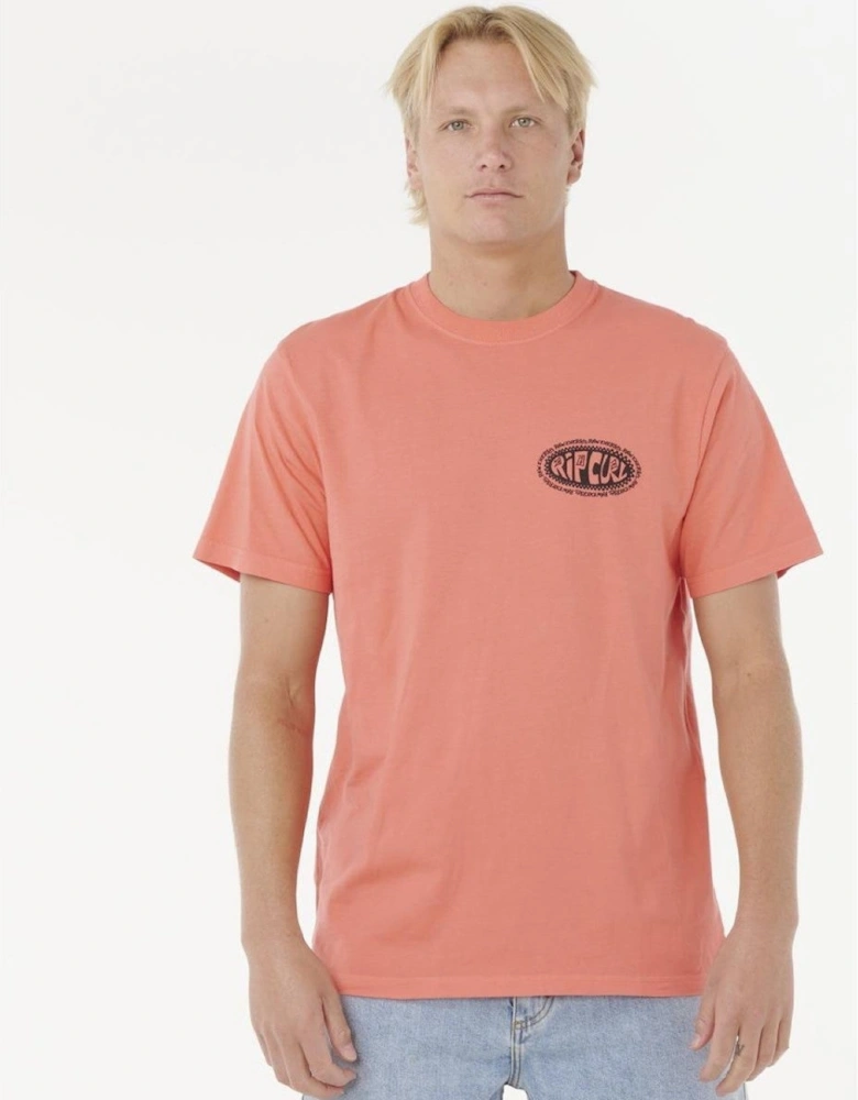 Rip Curl Mens Raw Energy De Oval Graphic Short Sleeve T-Shirt