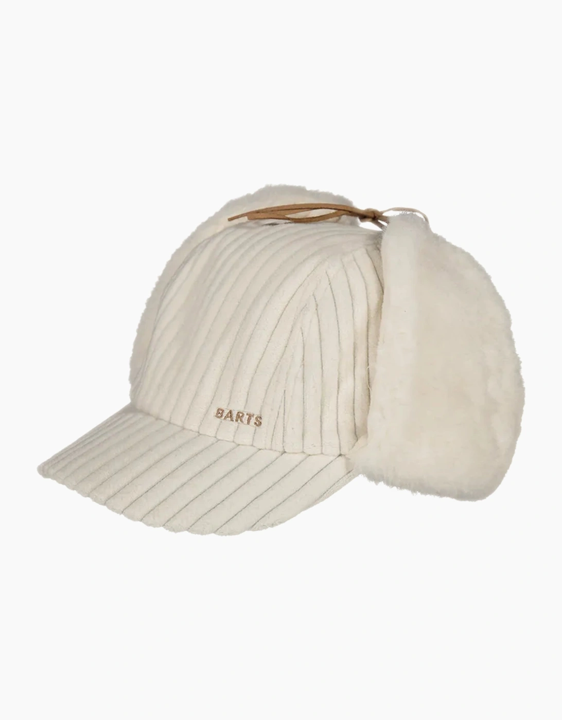 Barts Women's Cream Sunnaha Faux Fur Ear Flaps Baseball Cap - Size: One Size